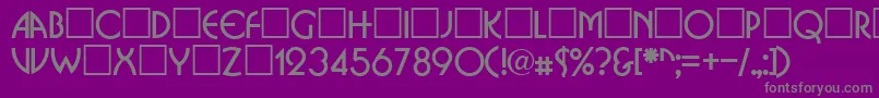 Saiba mais sobre a fonte BrittaRegular Fonte BrittaRegular – fontes cinzas em um fundo violeta