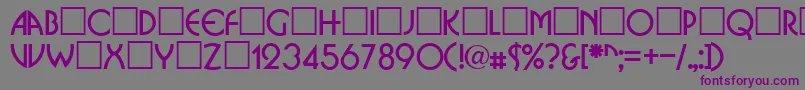 BrittaRegular Font – Purple Fonts on Gray Background