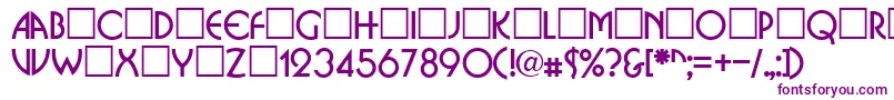 BrittaRegular Font – Purple Fonts on White Background