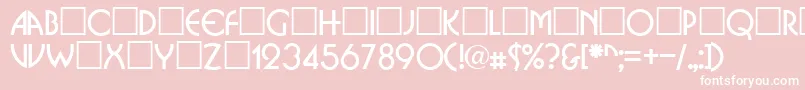 BrittaRegular Font – White Fonts on Pink Background