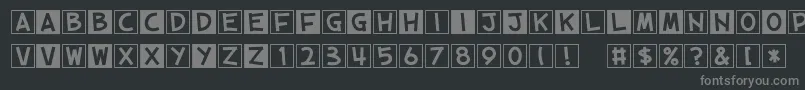 フォントCubeVol.2 – 黒い背景に灰色の文字