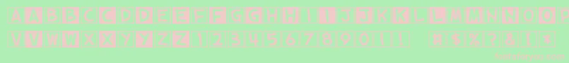 CubeVol.2 Font – Pink Fonts on Green Background