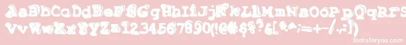 Tiptonian Font – White Fonts on Pink Background