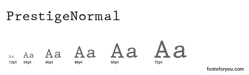 PrestigeNormal Font Sizes