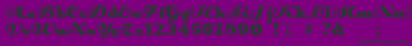 Anakronism Font – Black Fonts on Purple Background