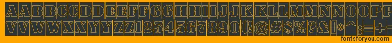 ASignboardtitulcmgr Font – Black Fonts on Orange Background