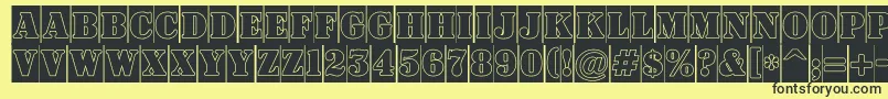 ASignboardtitulcmgr Font – Black Fonts on Yellow Background