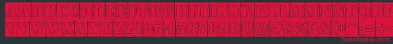 ASignboardtitulcmgr Font – Red Fonts on Black Background