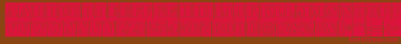 ASignboardtitulcmgr Font – Red Fonts on Brown Background