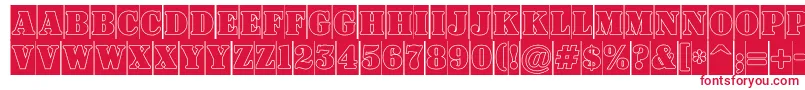 ASignboardtitulcmgr Font – Red Fonts on White Background