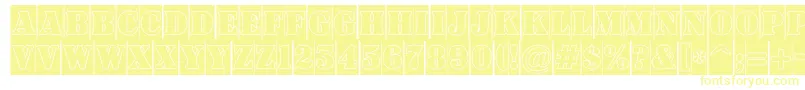 ASignboardtitulcmgr Font – Yellow Fonts on White Background