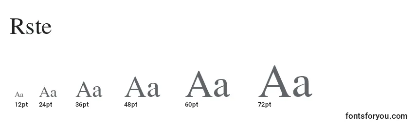 Rstempus Font Sizes