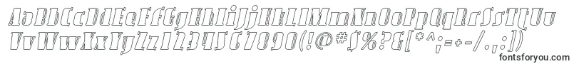 AvondaleOutlineItalic-Schriftart – Schriftarten, die mit A beginnen
