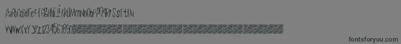 Plainslice Font – Black Fonts on Gray Background