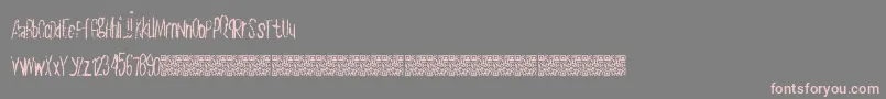 Plainslice Font – Pink Fonts on Gray Background