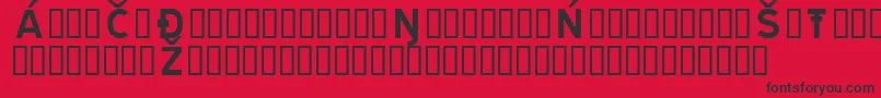 Traten Font – Black Fonts on Red Background
