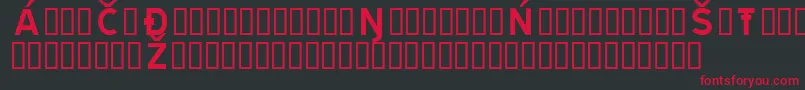 Traten Font – Red Fonts on Black Background