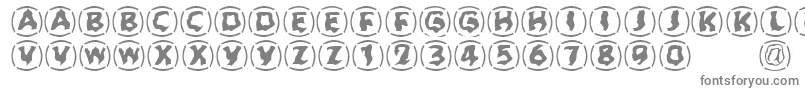 Шрифт Zone23Dreamtime923 – серые шрифты на белом фоне