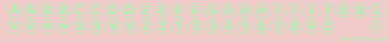 Zone23Dreamtime923 Font – Green Fonts on Pink Background