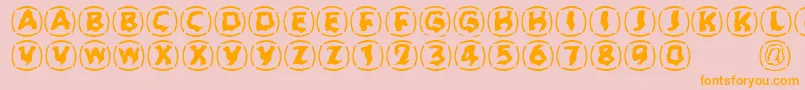 Zone23Dreamtime923 Font – Orange Fonts on Pink Background