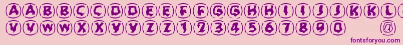 Zone23Dreamtime923 Font – Purple Fonts on Pink Background