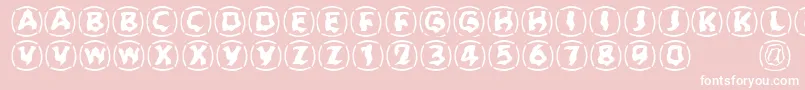 Zone23Dreamtime923 Font – White Fonts on Pink Background