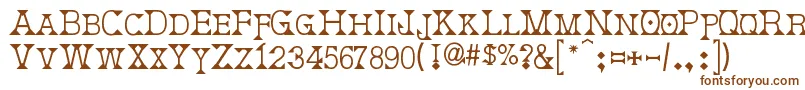 Шрифт Deborah – коричневые шрифты на белом фоне