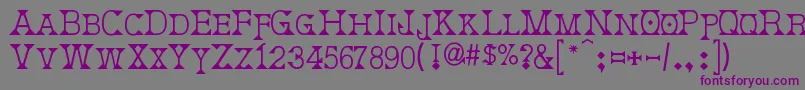Deborah Font – Purple Fonts on Gray Background