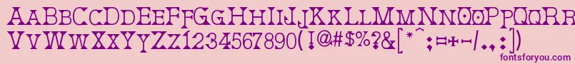 Deborah Font – Purple Fonts on Pink Background