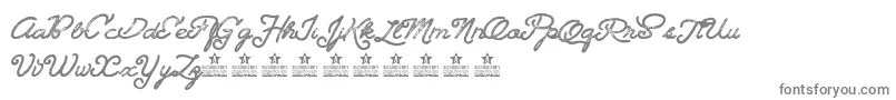 Landscapelandpersonaluse Font – Gray Fonts on White Background