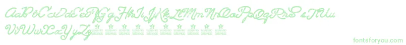 Landscapelandpersonaluse Font – Green Fonts on White Background
