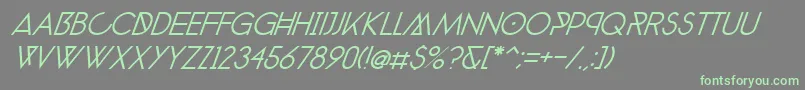 Подробнее о шрифте PhantomLightExtraItalic40 Шрифт PhantomLightExtraItalic40 – зелёные шрифты на сером фоне