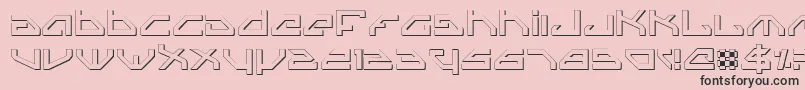 SpylordOutline Font – Black Fonts on Pink Background