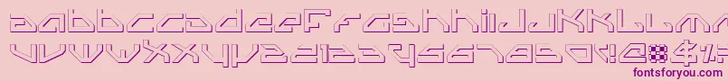 SpylordOutline Font – Purple Fonts on Pink Background