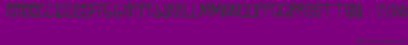 ZdarxHardcoreIi Font – Black Fonts on Purple Background