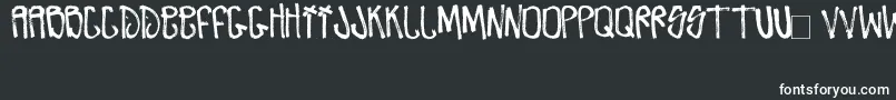 ZdarxHardcoreIi Font – White Fonts on Black Background