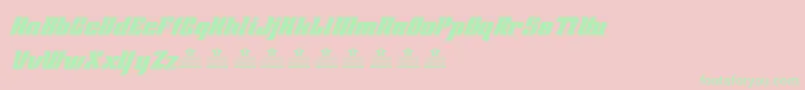 SecretAgentPersonalUse Font – Green Fonts on Pink Background