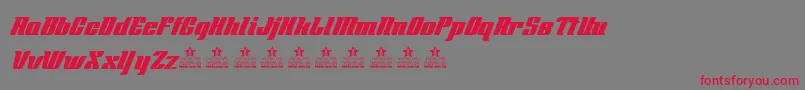 SecretAgentPersonalUse Font – Red Fonts on Gray Background