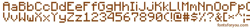 MojangRegular Font – Brown Fonts on White Background