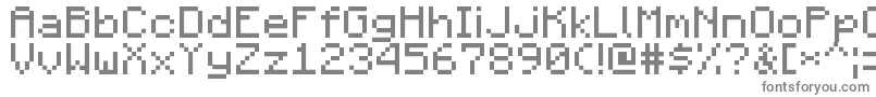 MojangRegular-fontti – harmaat kirjasimet valkoisella taustalla