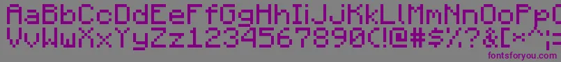 Шрифт MojangRegular – фиолетовые шрифты на сером фоне