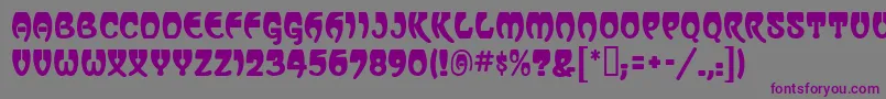 VassarMf Font – Purple Fonts on Gray Background