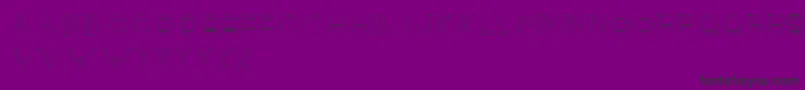 Rollandinemilie-Schriftart – Schwarze Schriften auf violettem Hintergrund