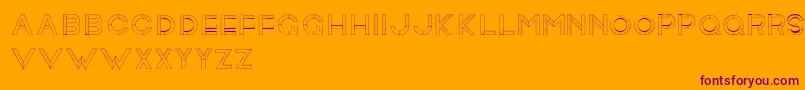 Rollandinemilie Font – Purple Fonts on Orange Background