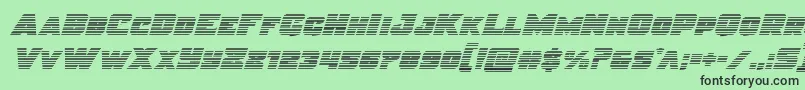 Justicegrad Font – Black Fonts on Green Background