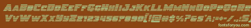 Justicegrad Font – Green Fonts on Brown Background