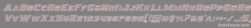 Weitere Informationen zur Justicegrad-Schriftart Justicegrad-Schriftart – Rosa Schriften auf grauem Hintergrund