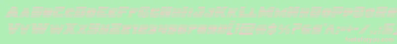 Justicegrad Font – Pink Fonts on Green Background