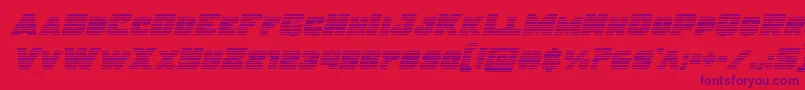 Justicegrad Font – Purple Fonts on Red Background