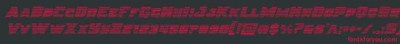 Justicegrad Font – Red Fonts on Black Background